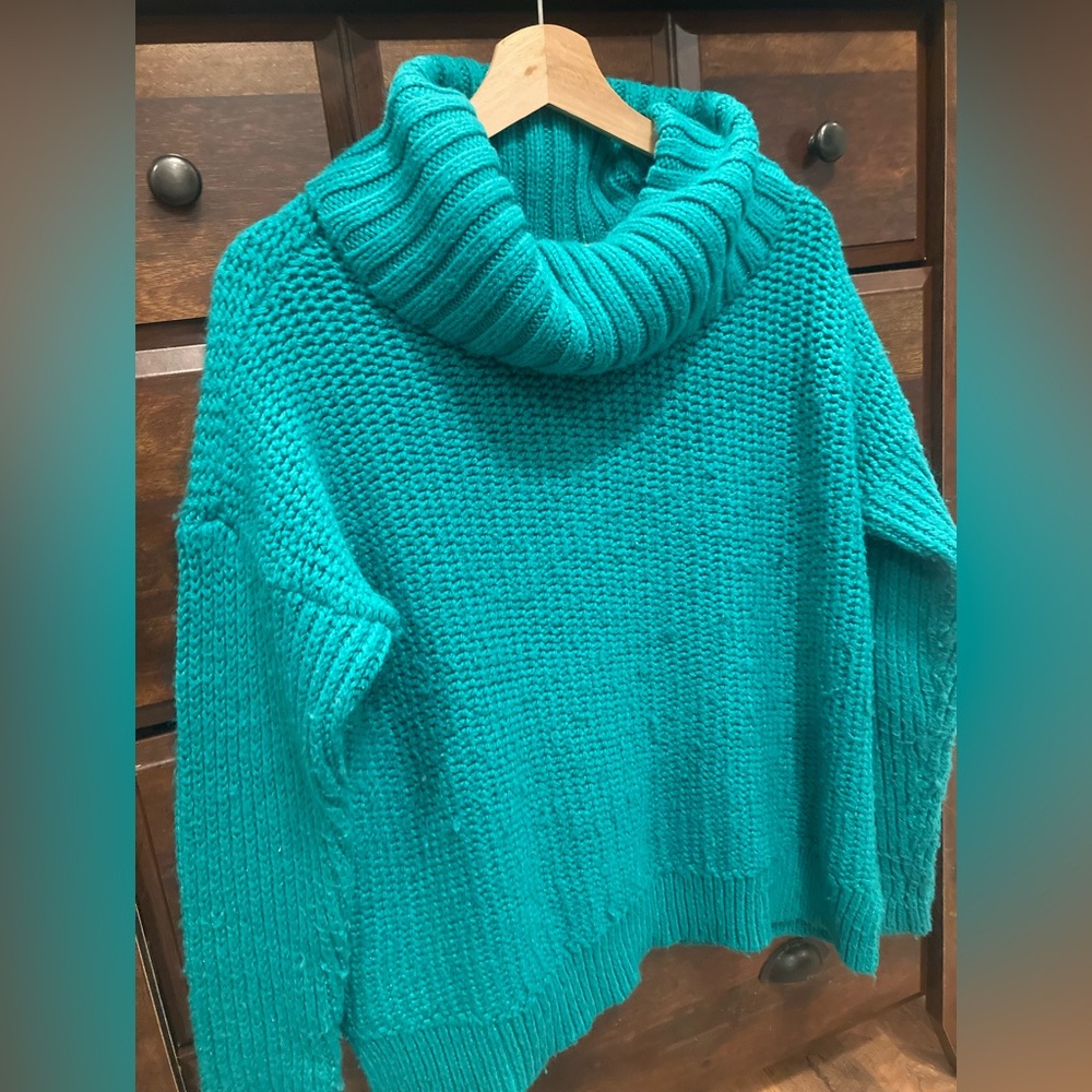 Cozy Teal Sweater